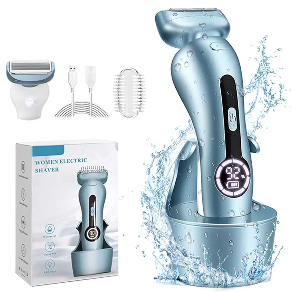 Electric Razor for Women, Painless Womens Electric Shaver, Low Noise Bikini Trimmer