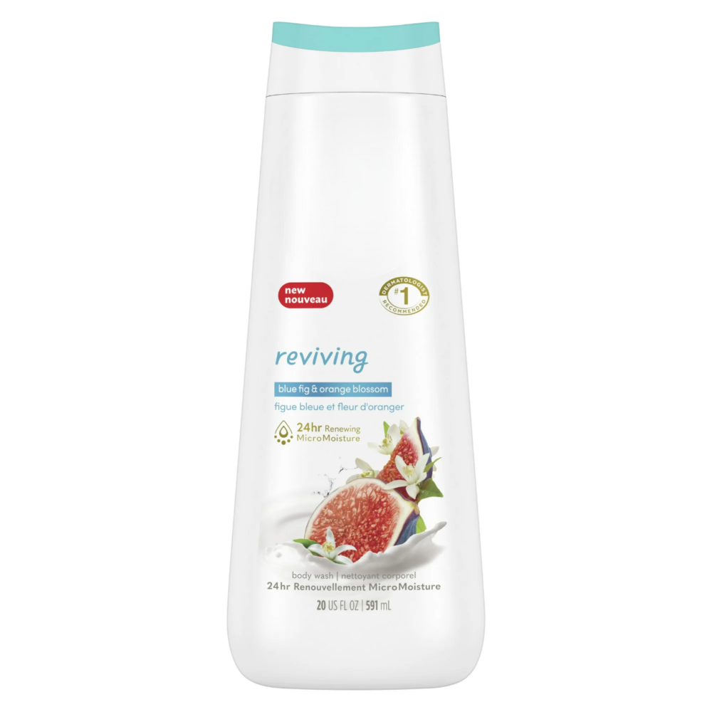 Reviving Long Lasting Gentle Women's Body Wash, Blue Fig and Orange Blossom