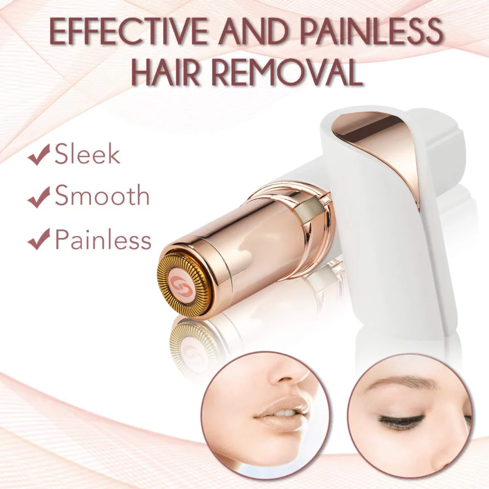 Facial Hair Remover for Women Rechargeable, 1 x Replacement Heads Included - Image 3
