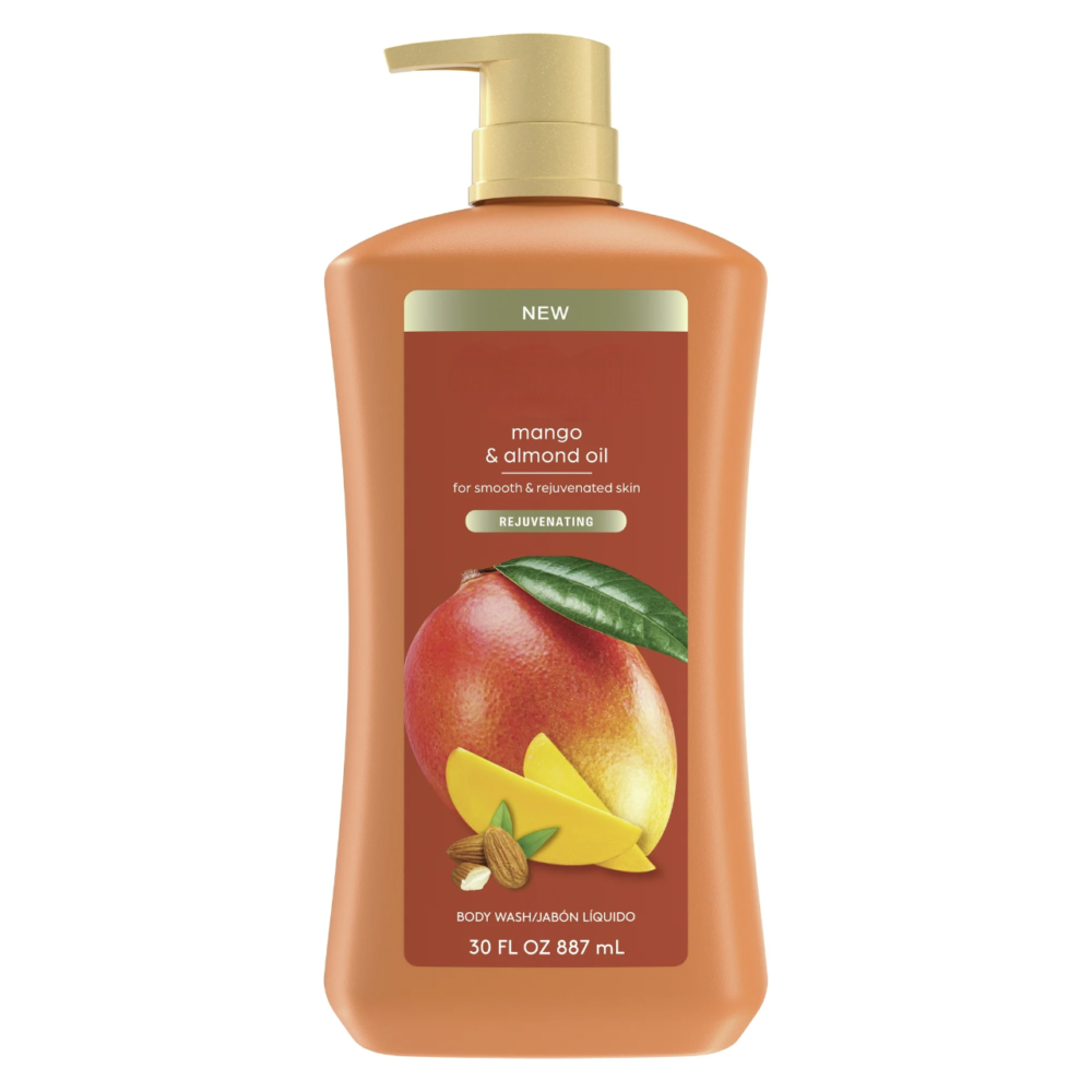 Body Wash for Women, Mango & Almond Oil Shower Gel for Dry Skin